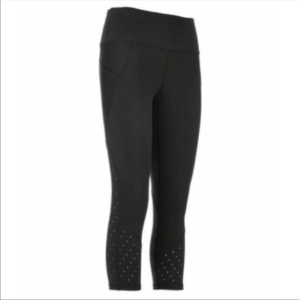Athleta Stealth TruCool Capri laser cut details